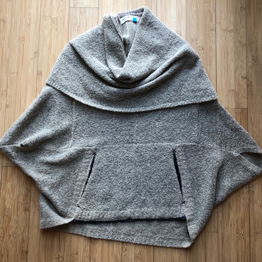 Boiled Wool Lightweight Poncho